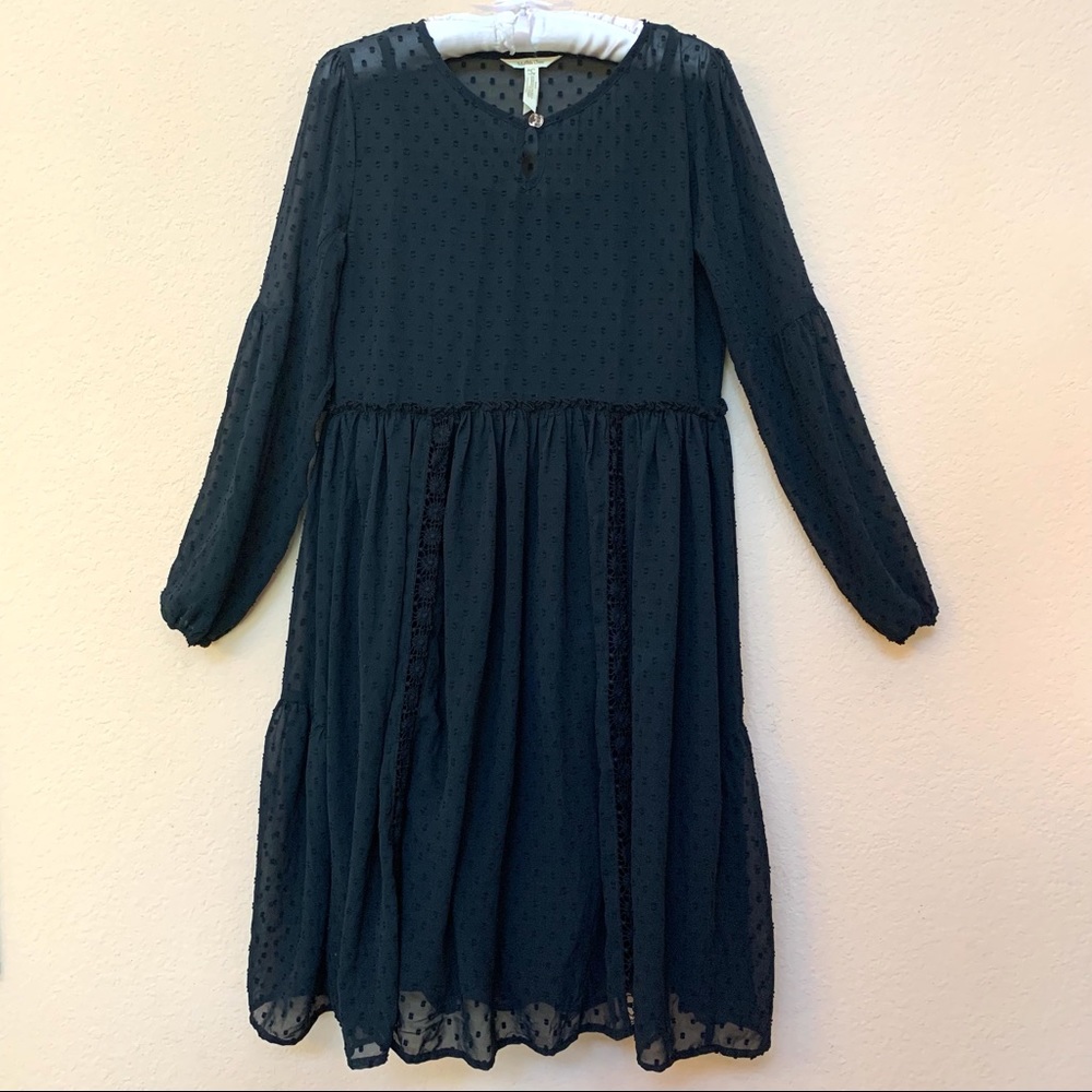 Maltida Jane Black NOSTALGIA Sheer Dot Lace Dress - Picture 4 of 16